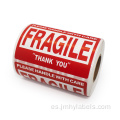 pegatinas frágiles pegatinas de manejo de cuidado de cuidado frágil